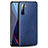 Soft Luxury Leather Snap On Case Cover for Realme X2 Blue