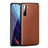 Soft Luxury Leather Snap On Case Cover for Realme XT Brown