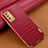 Soft Luxury Leather Snap On Case Cover for Samsung Galaxy A02s Red