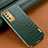 Soft Luxury Leather Snap On Case Cover for Samsung Galaxy A03s Green