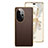 Soft Luxury Leather Snap On Case Cover GS1 for Huawei Honor 100 Pro 5G Brown