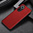 Soft Luxury Leather Snap On Case Cover GS1 for Huawei Honor 50 5G Red