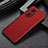 Soft Luxury Leather Snap On Case Cover GS1 for Huawei Honor 60 5G Red