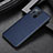 Soft Luxury Leather Snap On Case Cover GS2 for Oppo Find X3 5G Blue