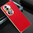 Soft Luxury Leather Snap On Case Cover GS2 for Oppo Reno11 Pro 5G Red