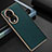 Soft Luxury Leather Snap On Case Cover GS3 for Huawei Honor 80 5G Green