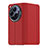 Soft Luxury Leather Snap On Case Cover GS3 for Oppo Find N3 5G Red