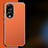 Soft Luxury Leather Snap On Case Cover JB1 for Huawei Honor 90 5G Orange