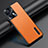 Soft Luxury Leather Snap On Case Cover JB1 for Oppo Reno8 5G Orange