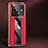 Soft Luxury Leather Snap On Case Cover JB1 for Vivo X80 5G Red
