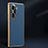 Soft Luxury Leather Snap On Case Cover JB2 for Huawei Honor 60 5G Blue