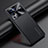Soft Luxury Leather Snap On Case Cover JB3 for Vivo X80 Pro 5G Black