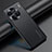 Soft Luxury Leather Snap On Case Cover JB3 for Vivo X90 Pro 5G Black