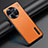 Soft Luxury Leather Snap On Case Cover JB3 for Vivo X90 Pro 5G Orange