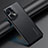 Soft Luxury Leather Snap On Case Cover JB4 for Oppo Find X5 Pro 5G Black