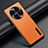 Soft Luxury Leather Snap On Case Cover JB5 for Huawei Mate 50 Orange