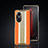 Soft Luxury Leather Snap On Case Cover JB6 for Huawei Honor 60 Pro 5G Orange