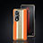 Soft Luxury Leather Snap On Case Cover JB6 for Huawei Honor 80 Pro Flat 5G Orange