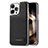 Soft Luxury Leather Snap On Case Cover JD1 for Apple iPhone 14 Pro Max Black