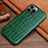 Soft Luxury Leather Snap On Case Cover L01 for Apple iPhone 14 Pro Max Green