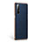 Soft Luxury Leather Snap On Case Cover L02 for Oppo Find X2 Neo Blue