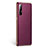 Soft Luxury Leather Snap On Case Cover L02 for Oppo Find X2 Neo Purple