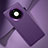 Soft Luxury Leather Snap On Case Cover L04 for Huawei Mate 40 Pro Purple