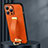 Soft Luxury Leather Snap On Case Cover LD1 for Apple iPhone 14 Pro Orange