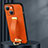 Soft Luxury Leather Snap On Case Cover LD1 for Apple iPhone 15 Orange