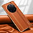 Soft Luxury Leather Snap On Case Cover LD1 for Huawei Mate 50 RS Orange