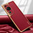 Soft Luxury Leather Snap On Case Cover LD1 for Huawei P60 Art Red