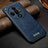 Soft Luxury Leather Snap On Case Cover LD1 for Oppo Find X7 5G Blue