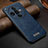 Soft Luxury Leather Snap On Case Cover LD1 for Oppo Find X7 Ultra 5G Blue