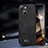 Soft Luxury Leather Snap On Case Cover LD2 for Apple iPhone 15 Plus Black