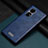 Soft Luxury Leather Snap On Case Cover LD2 for Huawei P50 Blue