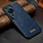 Soft Luxury Leather Snap On Case Cover LD2 for Huawei P60 Art Blue