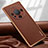 Soft Luxury Leather Snap On Case Cover LD3 for Huawei Mate 60 Brown