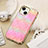 Soft Luxury Leather Snap On Case Cover LD4 for Apple iPhone 13 Hot Pink