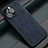 Soft Luxury Leather Snap On Case Cover LS1 for Apple iPhone 12 Pro Max Blue