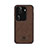 Soft Luxury Leather Snap On Case Cover LS1 for Oppo Reno11 Pro 5G Brown