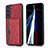 Soft Luxury Leather Snap On Case Cover M03T for Samsung Galaxy S21 5G Red
