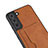 Soft Luxury Leather Snap On Case Cover M03T for Samsung Galaxy S21 Plus 5G