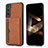 Soft Luxury Leather Snap On Case Cover M03T for Samsung Galaxy S24 5G