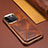 Soft Luxury Leather Snap On Case Cover MT1 for Apple iPhone 15 Pro Max Brown