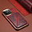 Soft Luxury Leather Snap On Case Cover MT1 for Apple iPhone 15 Pro Max Red