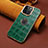 Soft Luxury Leather Snap On Case Cover MT3 for Apple iPhone 14 Pro Max Green