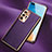 Soft Luxury Leather Snap On Case Cover N03 for Huawei P40 Pro Purple