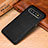 Soft Luxury Leather Snap On Case Cover P01 for Samsung Galaxy S10 Plus Black