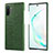 Soft Luxury Leather Snap On Case Cover P02 for Samsung Galaxy Note 10 Plus Green