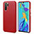 Soft Luxury Leather Snap On Case Cover P04 for Huawei P30 Pro New Edition Red